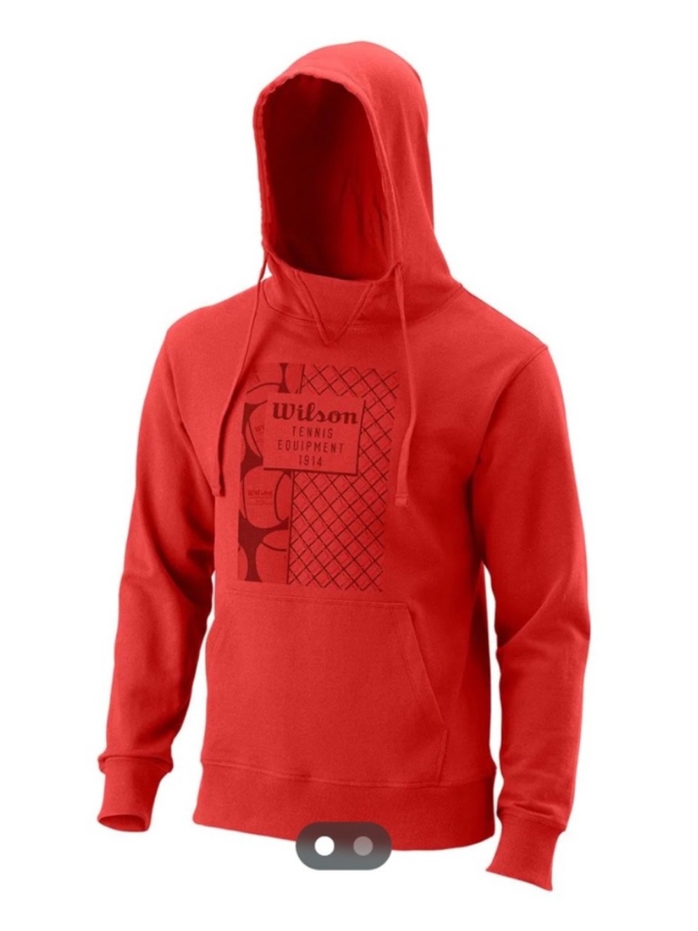 Wilson Tennis Pullover Hoodie Unisex Medium Molten Lava Athletic (Brand New)